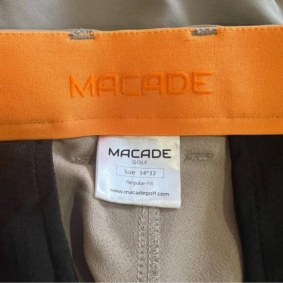 Macade Golf Lou Ash Brown Regular Trousers 34x32 - Picture 6 of 7
